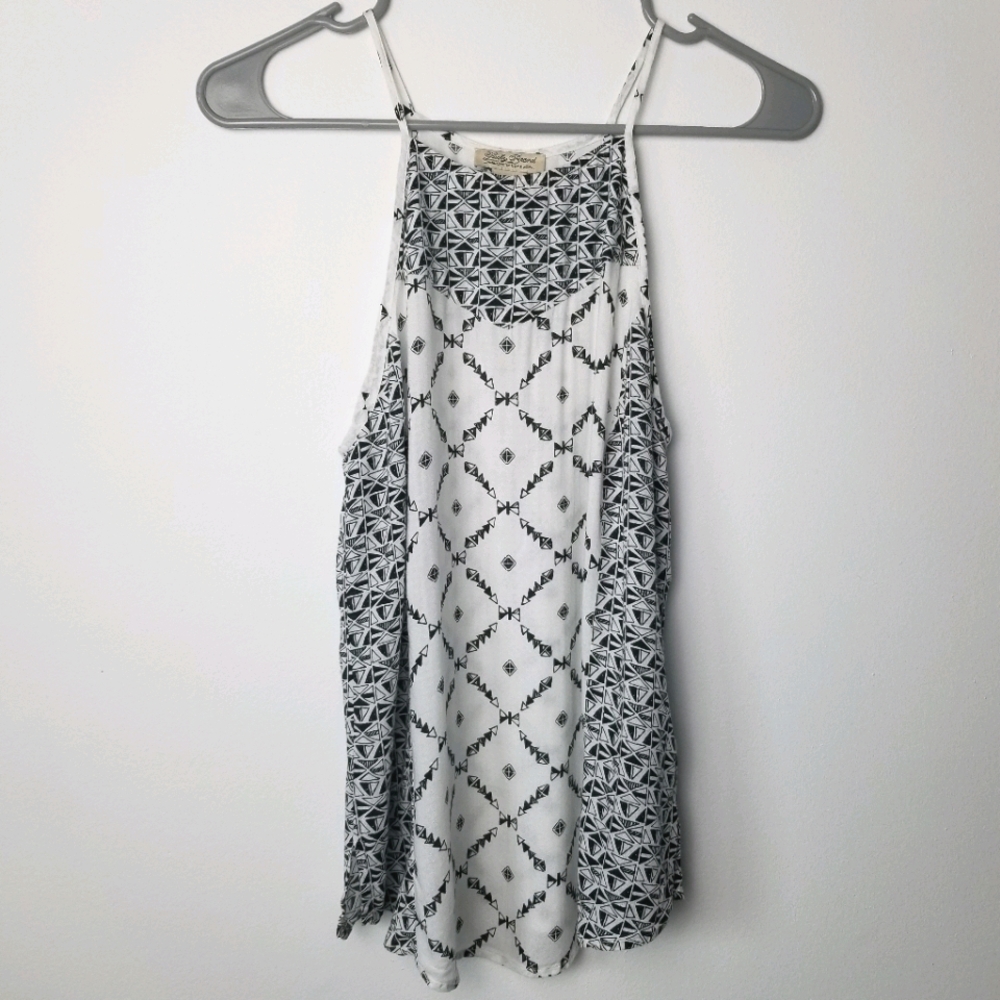 Lucky Brand Live in Love halter neck tank top